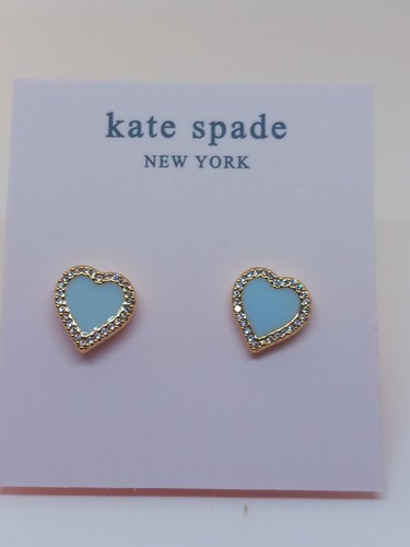 Kate spade blue heart - heart, stud