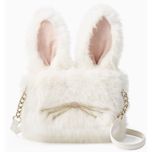 Kate spade white faux - spade, fur